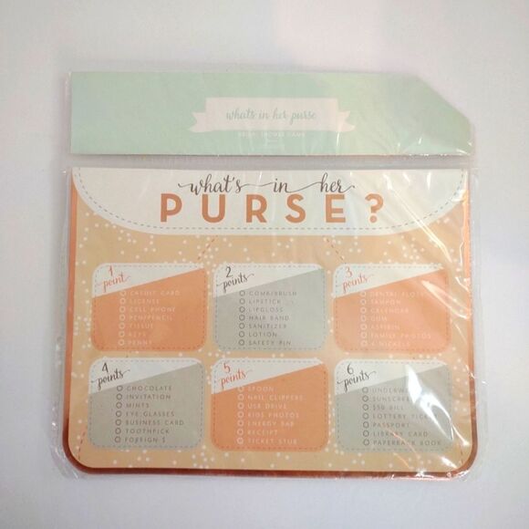 What's In Her Purse Bridal Shower Game 20 count - Picture 1 of 8